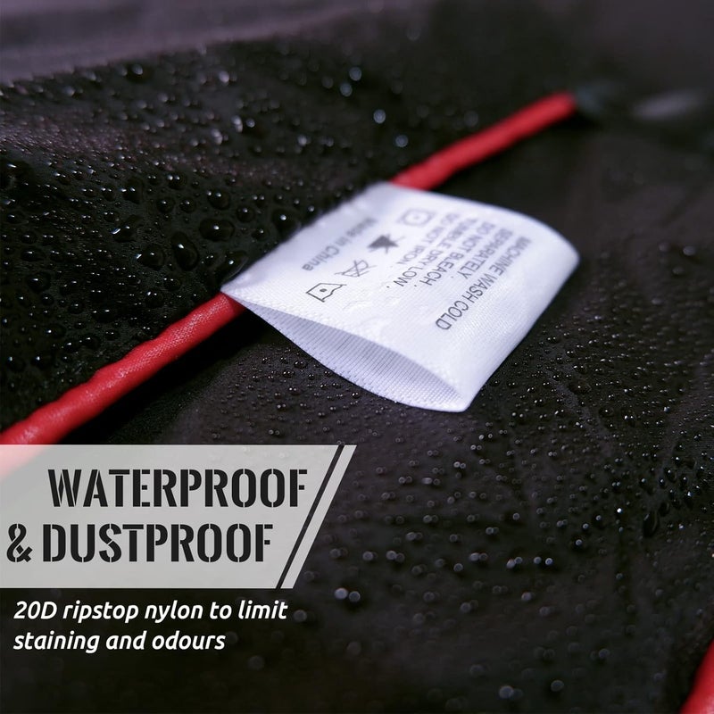 GLORSIGN Outdoor Puffy Camping Blanket, Lightweight Down Alternative Puffy Printed Camping Large Ultra Warm Hammock Top Quilt Waterproof Blanket for Traveling Picnic Beach Party Cold Weather (Black) - Image 4